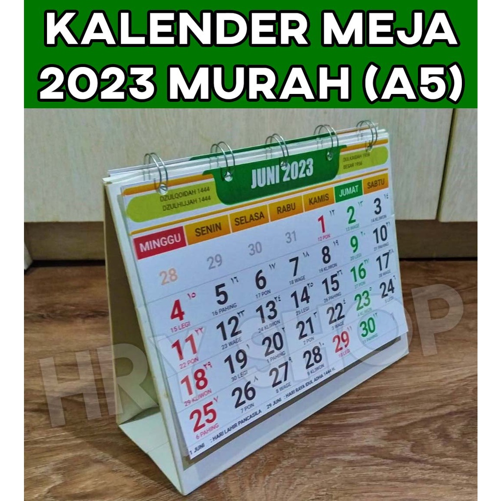 

KALENDER MEJA 2023 / Kalender Duduk Meja / Kalender Hijriyah 2023