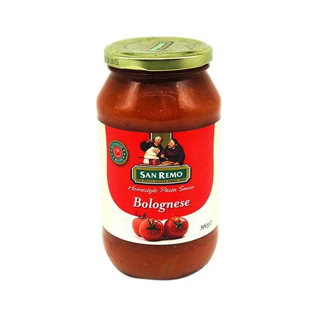 

SANREMO PASTA SAUCE BOLOGNESE 500G