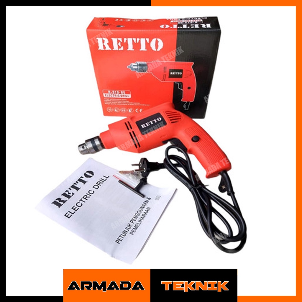 Mesin Bor 10mm Bolak Balik RETTO
