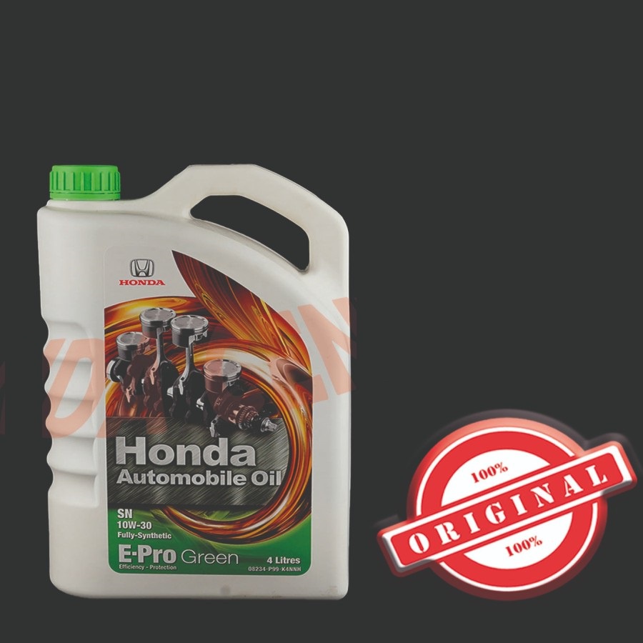 Aveiro shop - oli mesin mobil honda e-pro green sn 10w-30 full syintetic 4liter oil mesin mobil hond