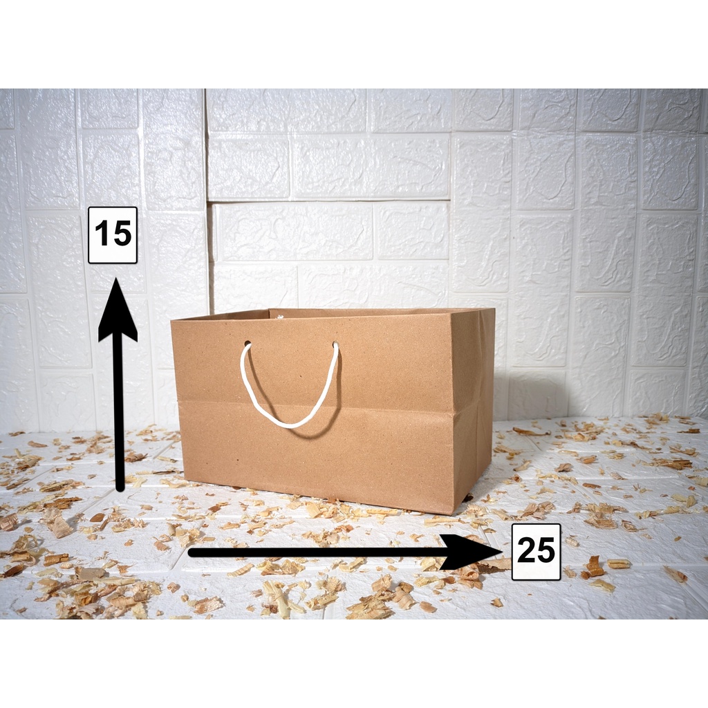 

Paperbag Brownies Kecil Warna Coklat P25XL15XT15