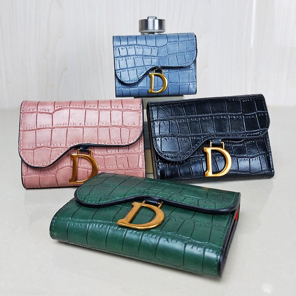 CYS Dompet Wanita Cantik Bahan Kulit Dompet Wanita Lipat Import Berkualitas D63