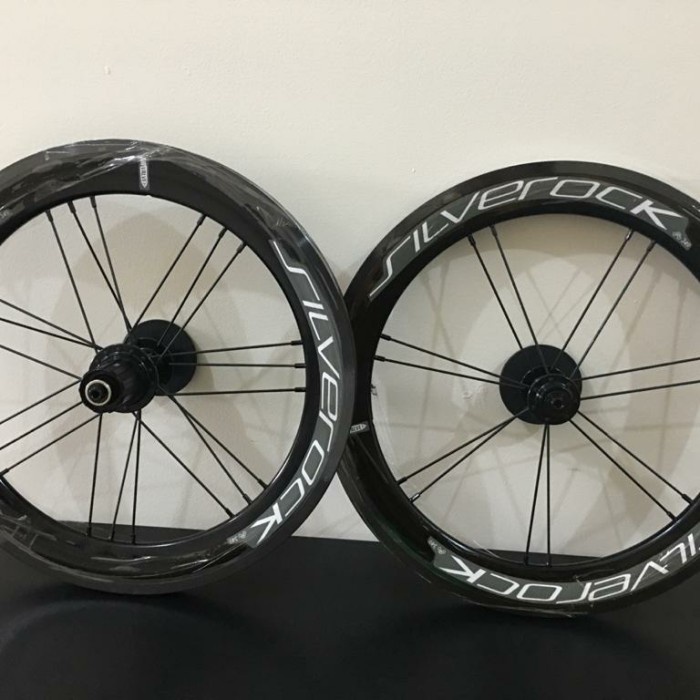 Wheelset SILVEROCK 349 V BRAKE wheel set hub jangkrik not deca litepro
