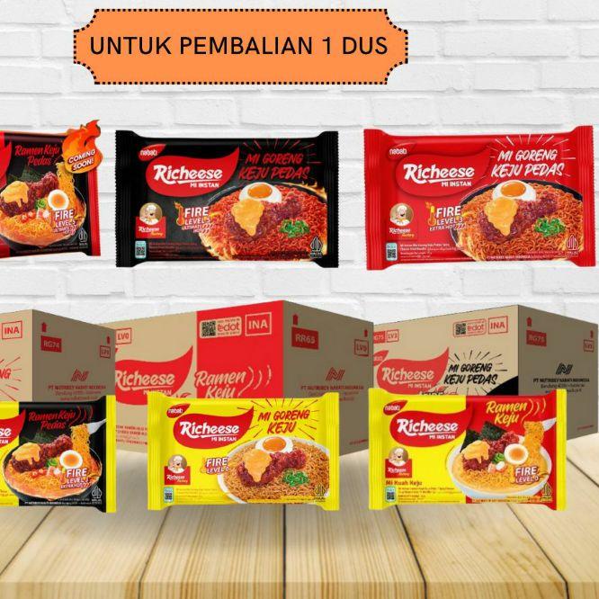 

◘ Richeese Mie Goreng Keju Ramen Kuah All Varian level 0-5 - KARTON DUS ➺