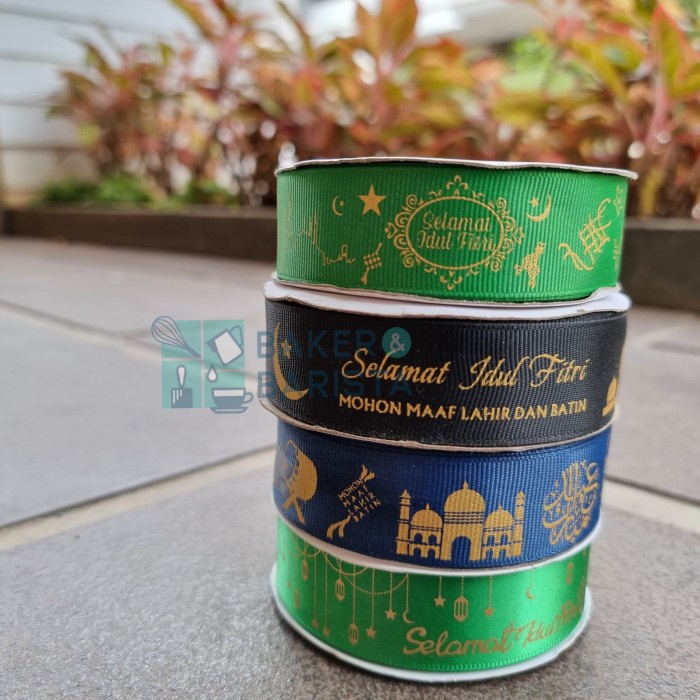 

Pita Lebaran Idul Fitri Roll 22Meter /25Yard Hiasan Pita Kado Lebaran 022