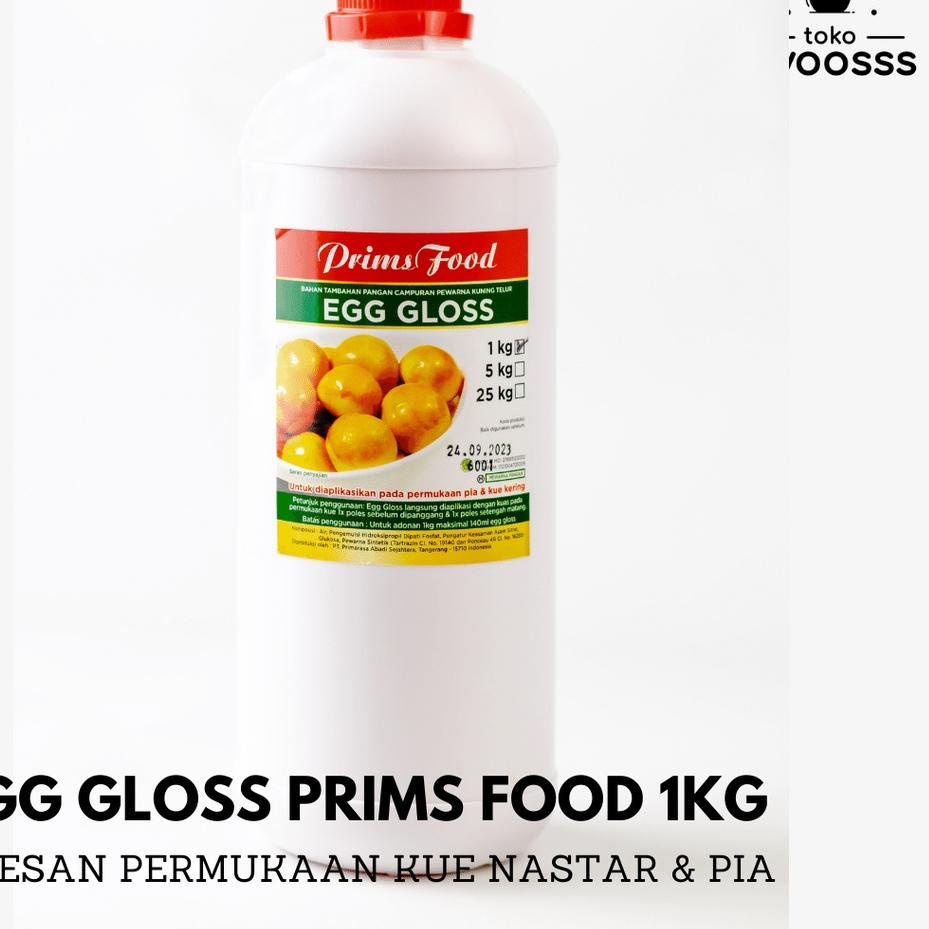 

Clearance sale Egg Gloss Prims Food 1KG / Pemoles Permukaan Nastar & Pie