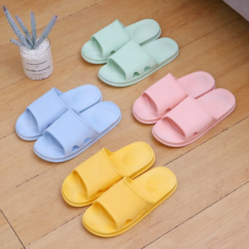 T&amp;Y Sandal Slop Karet Polos Salur Tebal 6494 Sendal Rumah Berkualitas Motif Salur Sendal EVA Empuk Sendal Karet Couple Garis Home Slipper Anti Slip Wanita Pria Gaya Korea Murah Import