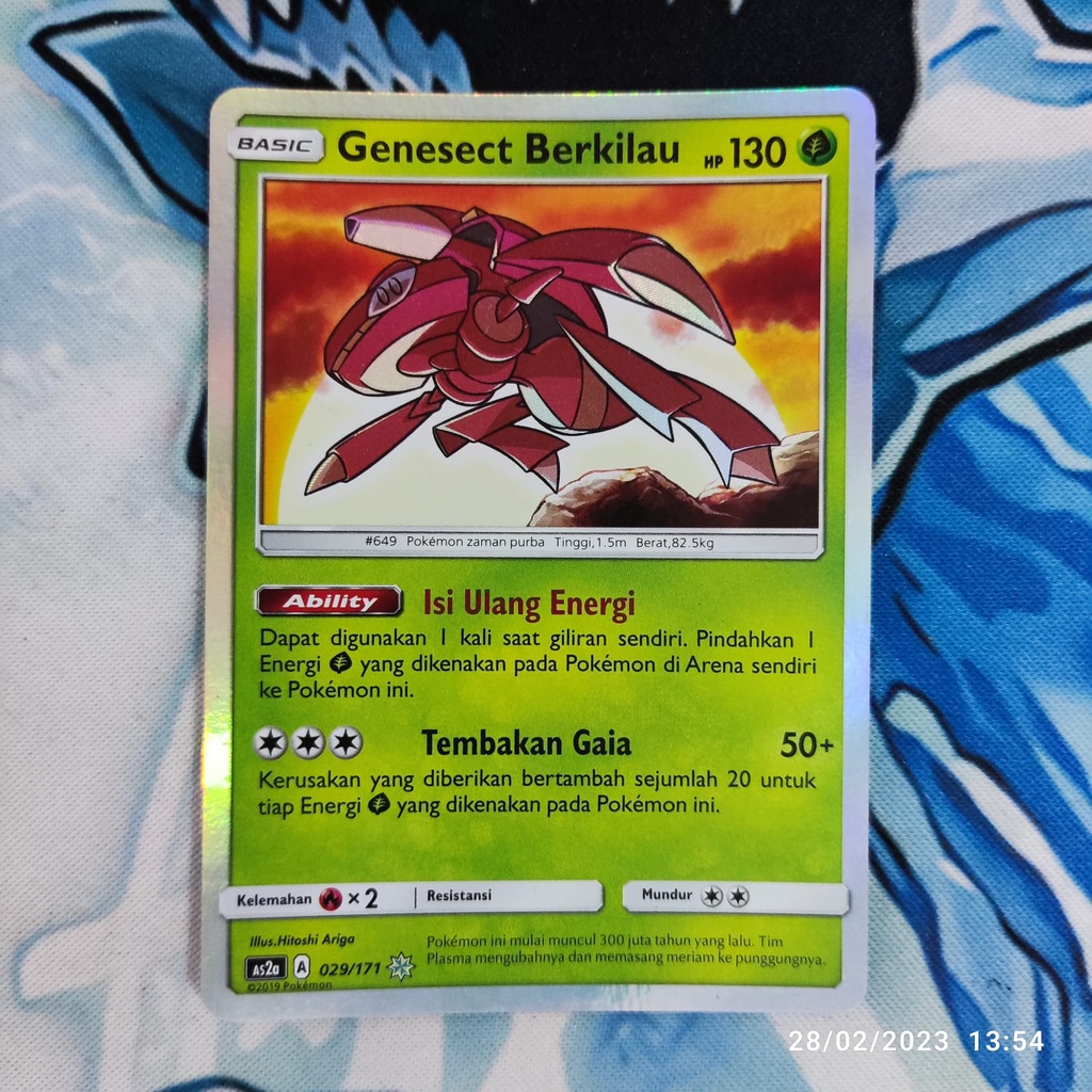 pokemon Indonesia genesect berkilau 029/171 STAR original