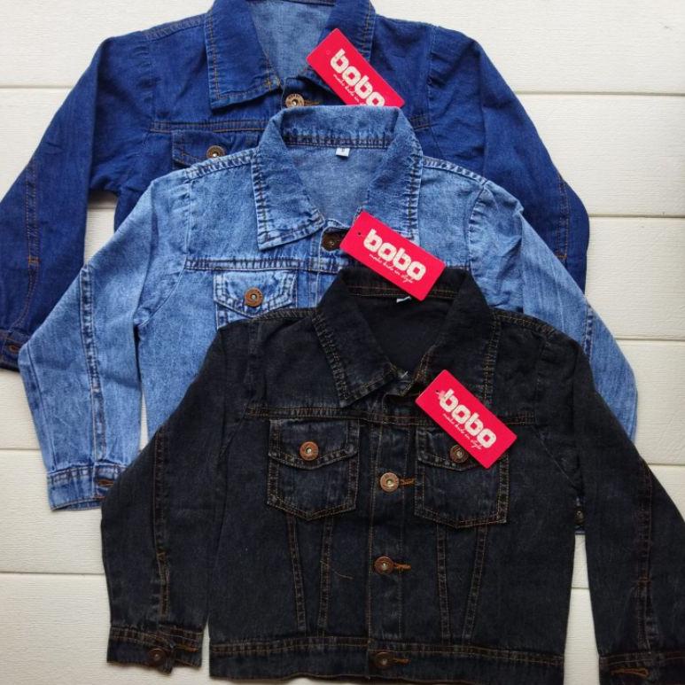 RECOMENDED BOBO JAKET JEANS ANAK COWOK ATAU CEWEK 3 - 6 TAHUN