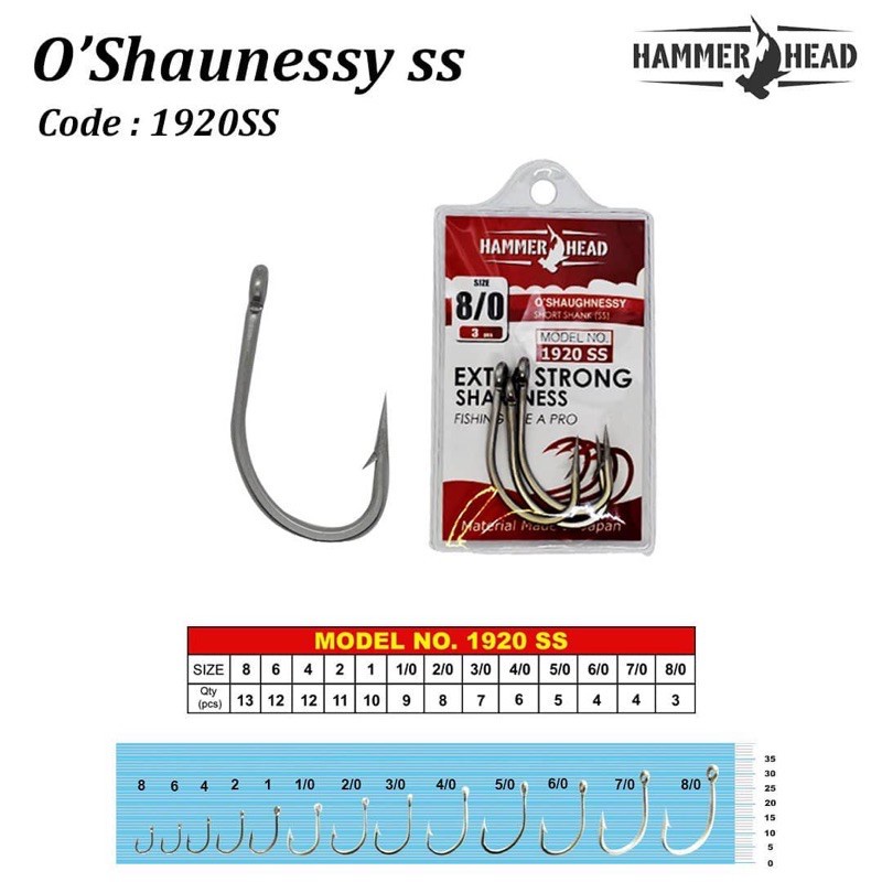 HOOK HAMMERHEAD O'SHAUGHNESSY 1920 SS