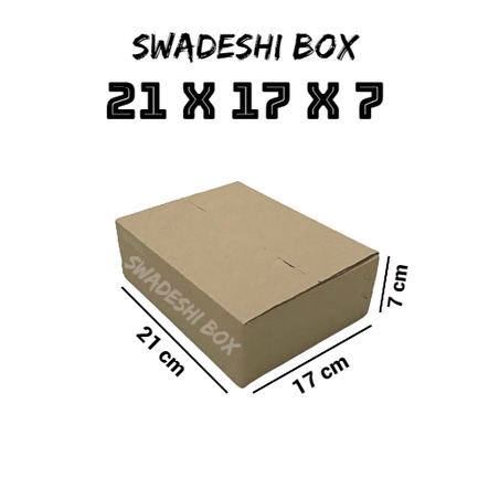 

kardus/karton/box uk. 21x17x7 cm untuk packing singlewall polos