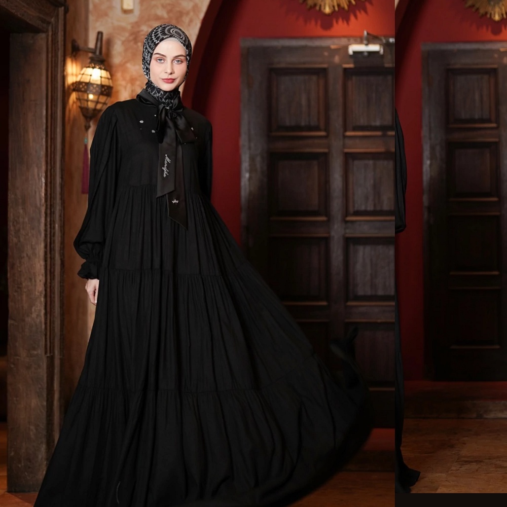 Dress Ivan Gunawan  | Precious Black| Dress Muslim gamis abaya