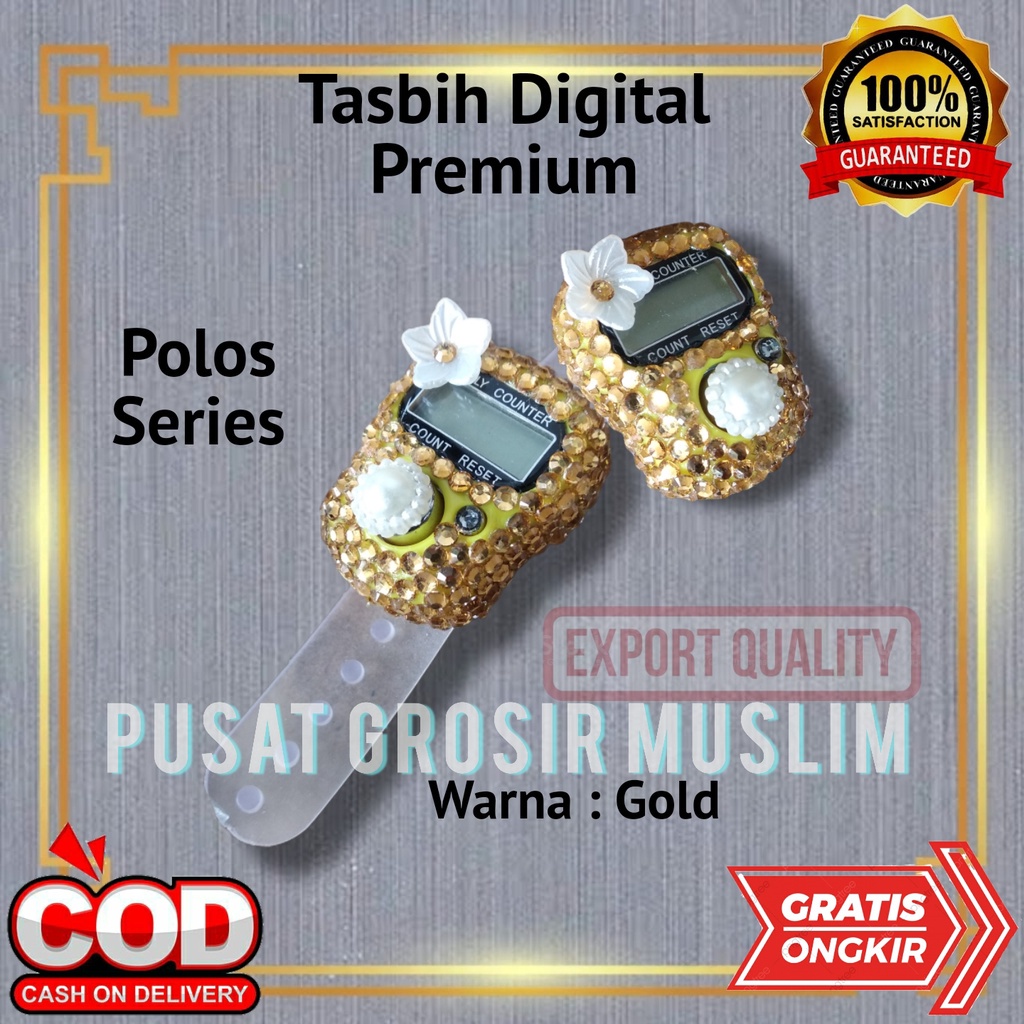 Tasbih Digital Premium Swarovski Motif Polos Tasbih Hias Digital