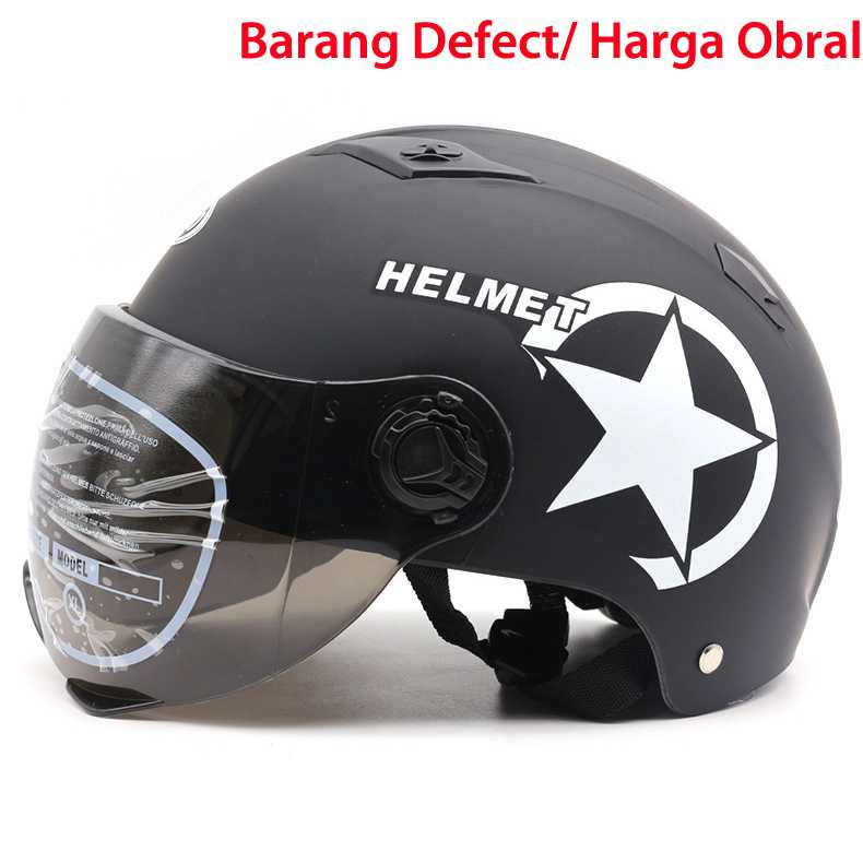 SportStationOutlet ZORO Helm Sepeda Skuter Elektrik Half Face Visor (OBRAL REJECT)