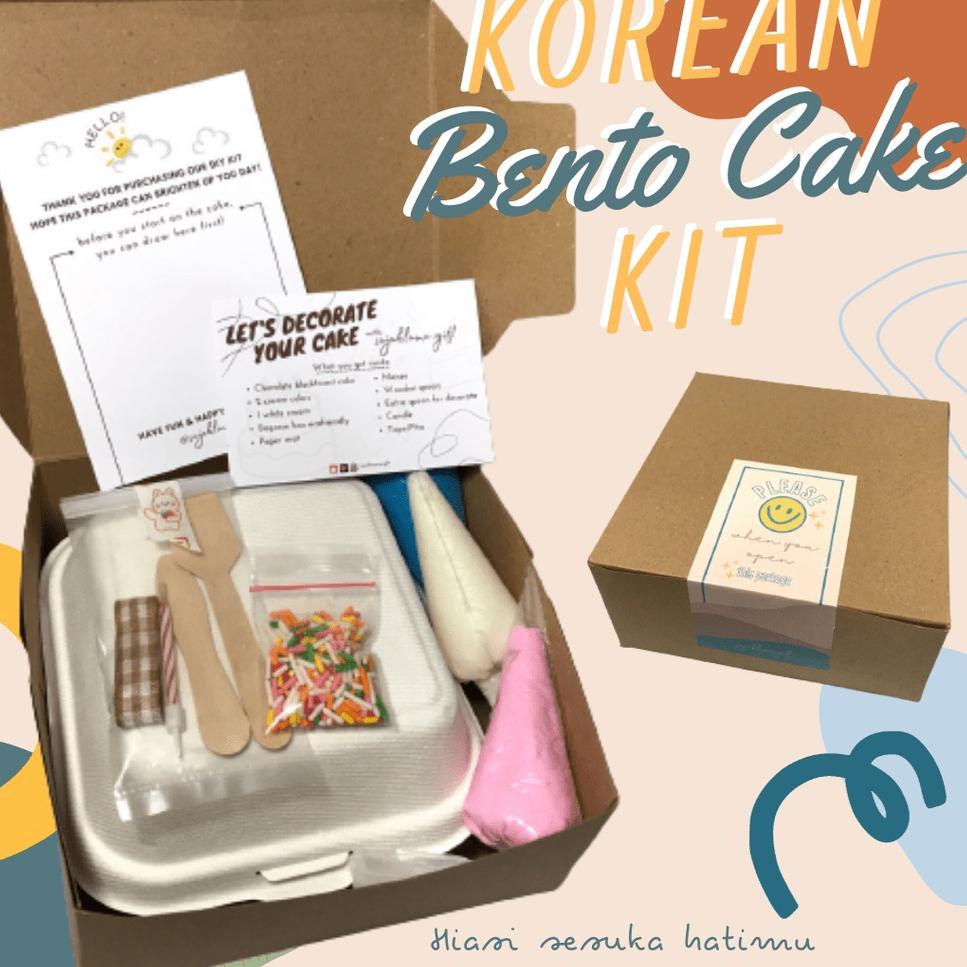 

Terbatas.. Korean Bento Cake DIY Diameter 10cm | DIY KIT Korean Bento Cake | Mini Cake DIY | Lunch Box Cake DIY KIT FDZ