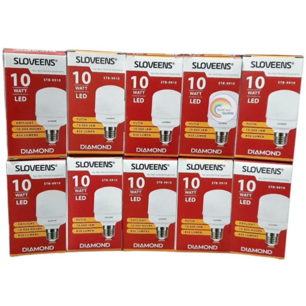 Paket 10 Pcs Sloveens Diamond Lampu LED Capsule 10 Watt