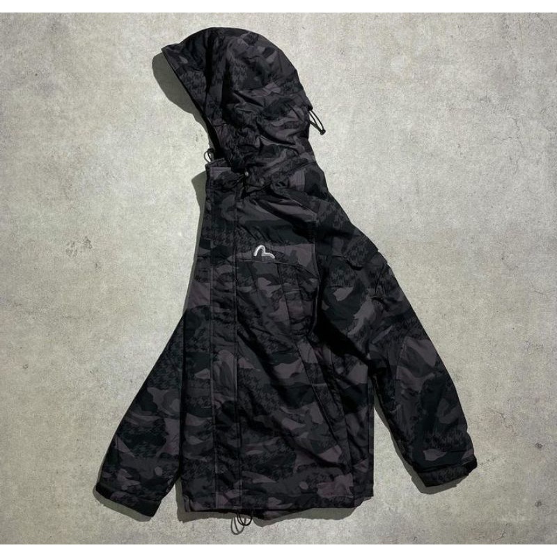 snowboard jaket evisu camo black A299