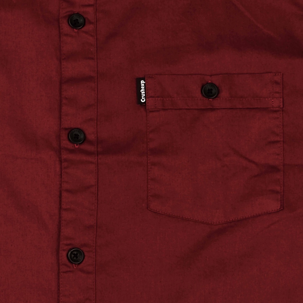 CRUSH EXP Kemeja Pendek Polos KCP0571 - MAROON