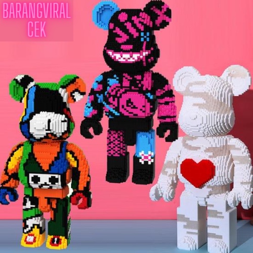 Lego Nano Block Violent Bear Series Bricks Education Nano Block / Mainan Nano Balok 3D