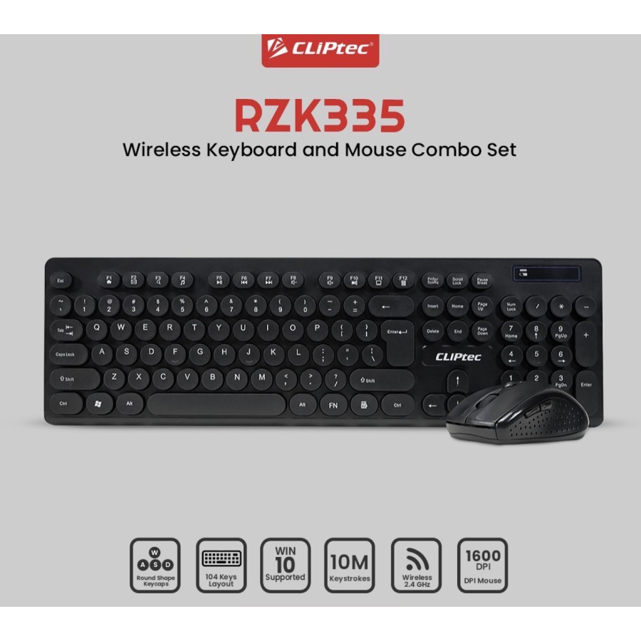 promo keyboard Mouse Combo wirelles untuk Home &amp; Office Sipill cliptech rzk335 keyboard nomus mouse cliptech original garansi 2 tahun