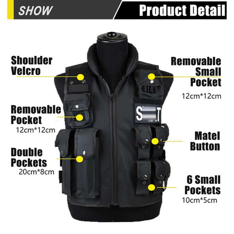 CX-Outdoor Rompi Militer Airsoft Gun CS SWAT Tactical Vest Size L - CX93