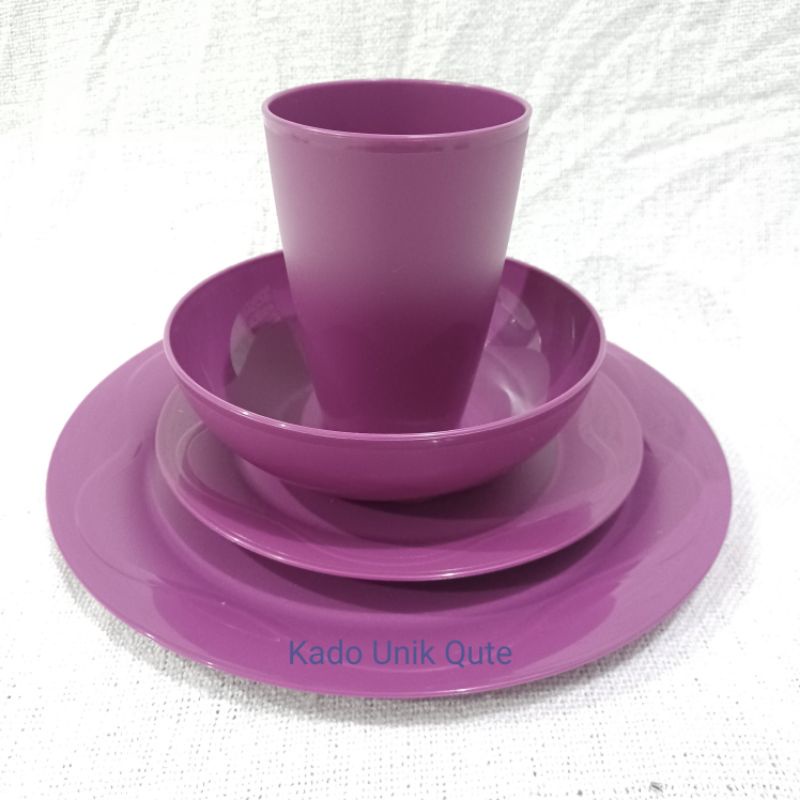 ACTIVITY OH DESSERT BOW/PLATE/TUMBLER BY TUPPERWARE