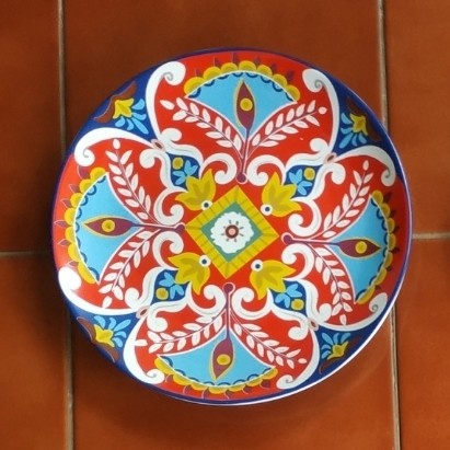 TERLARIS Set/ Paketan Piring Keramik Hiasan Pajangan Dinding Motif Maroko