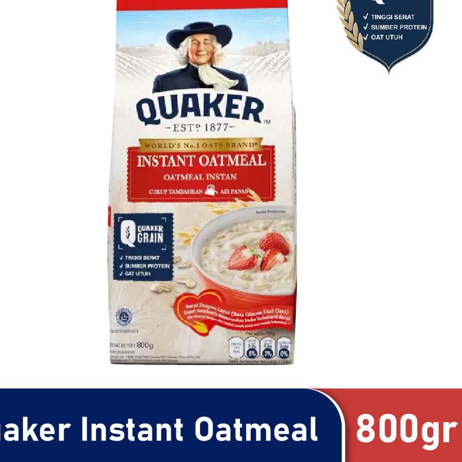 

☋ Quaker Instant Oatmeal 800 gr ✴
