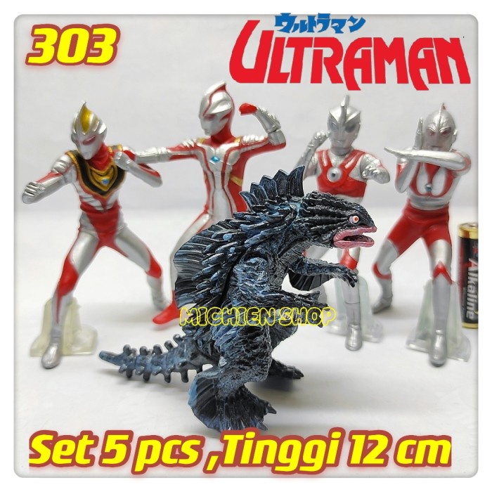 Figure Ultraman Fusion Action Figure Ultraman Set 5 Pcs