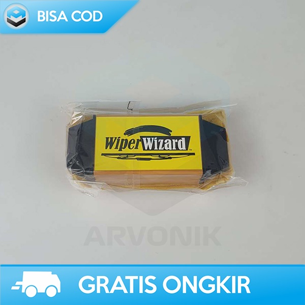 ALAT PEMBERSIH KARET WIPER MOBIL WIPER WIZARD REUSABLE WP01 YELLOW