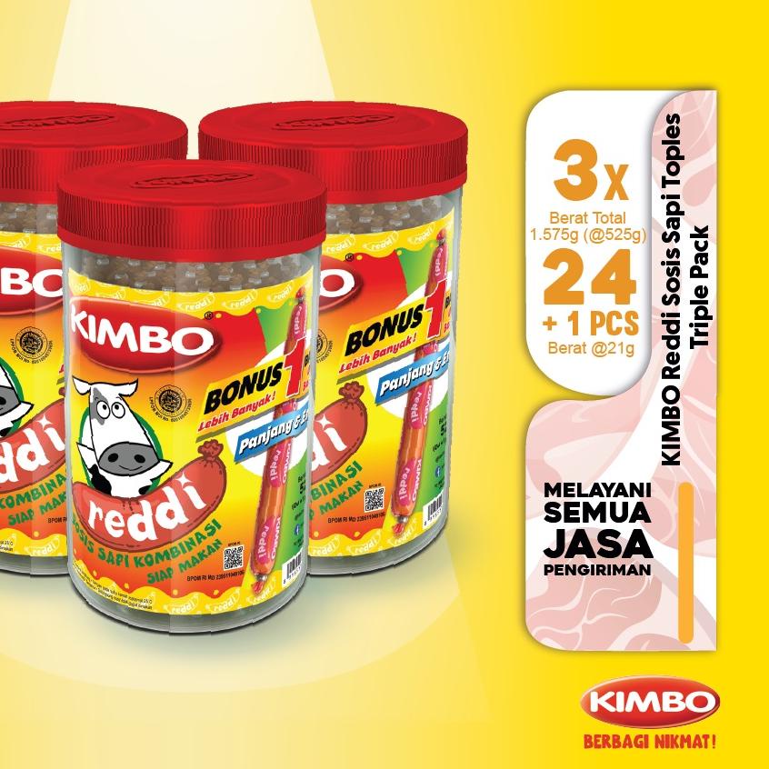 

✽ KIMBO Reddi Sosis Sapi Toples Triple Pack ♪