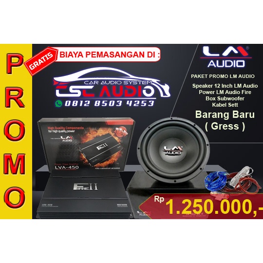 Paket Subwoofer Mobil 12 Inch LM Audio | CSC Audio