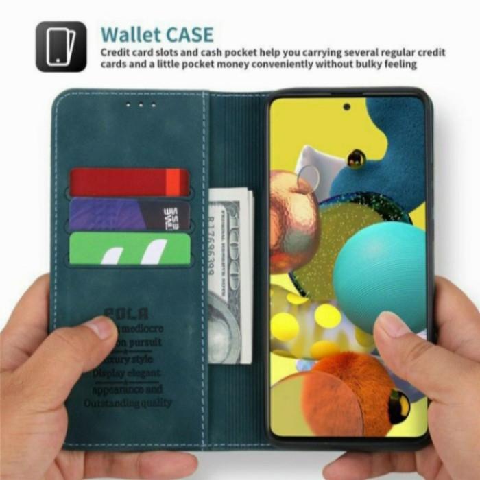 casing oppo a53 oppo a33 flip case dompet kulit original pola cover wa