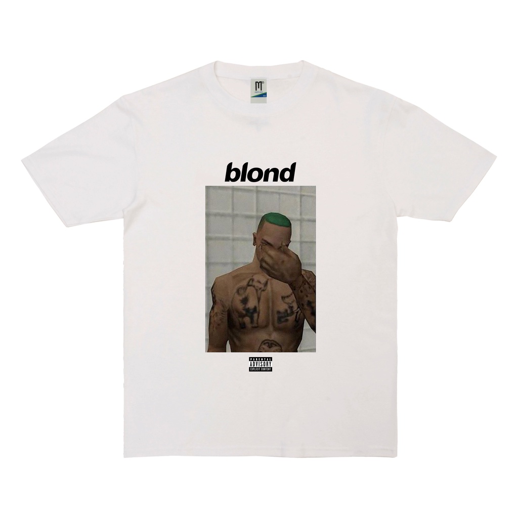 KAOS BLOND FRANK OCEAN PARODI | T-SHIRT BLOND FRANK OCEAN | BLOND FRANK OCEAN PUTIH