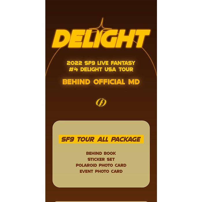SF9 - 2022 SF9 live fantasy DELIGHT USA TOUR (ALL PACKAGE)