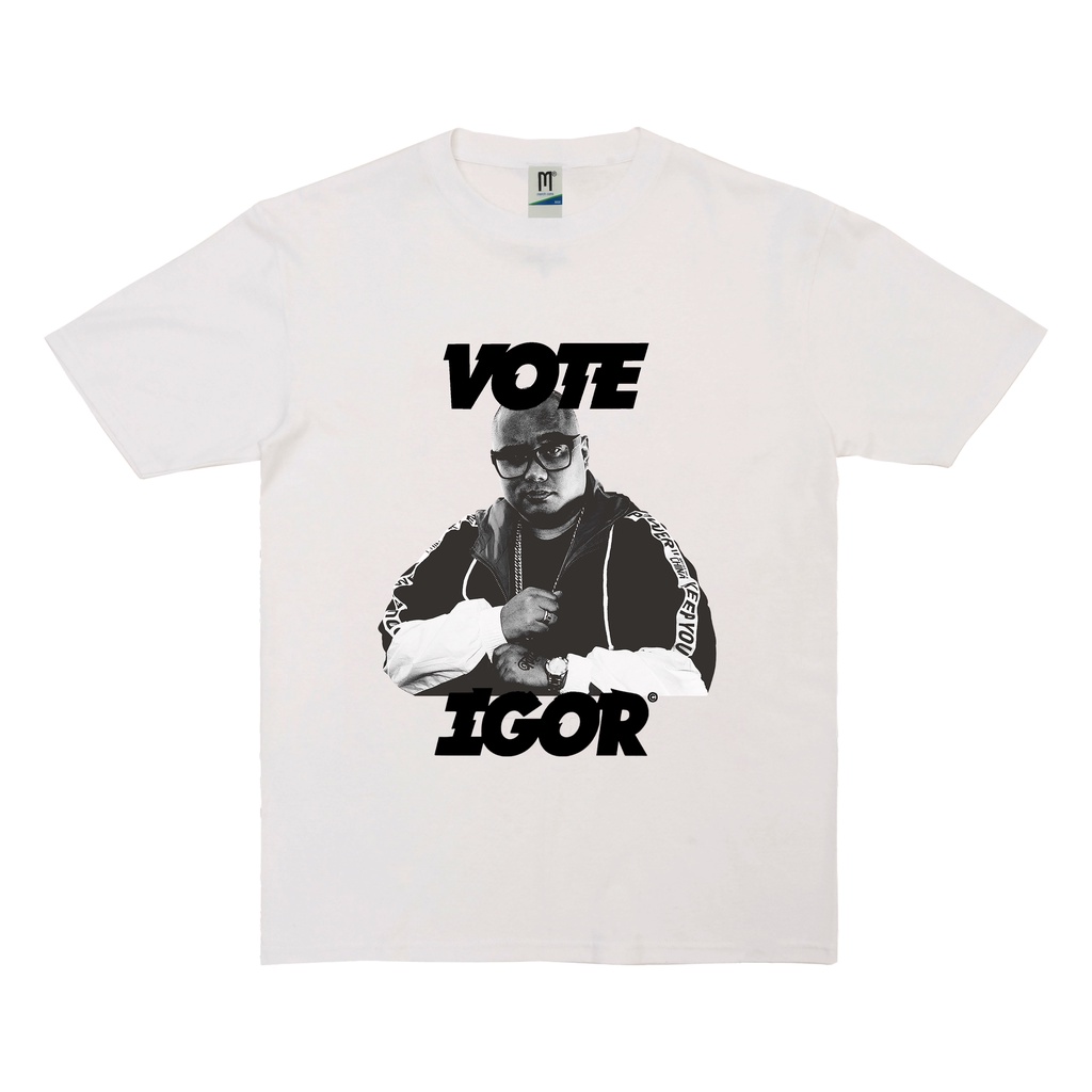 KAOS VOTE IGOR PARODI | T-SHIRT VOTE IGOR | VOTE IGOR PUTIH