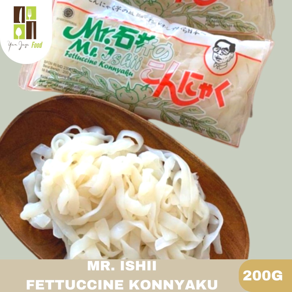 Mr.Ishii Shirataki Konnyaku/ Fettuccine Konnyaku 200g Kualitas Import/Asli Jepang