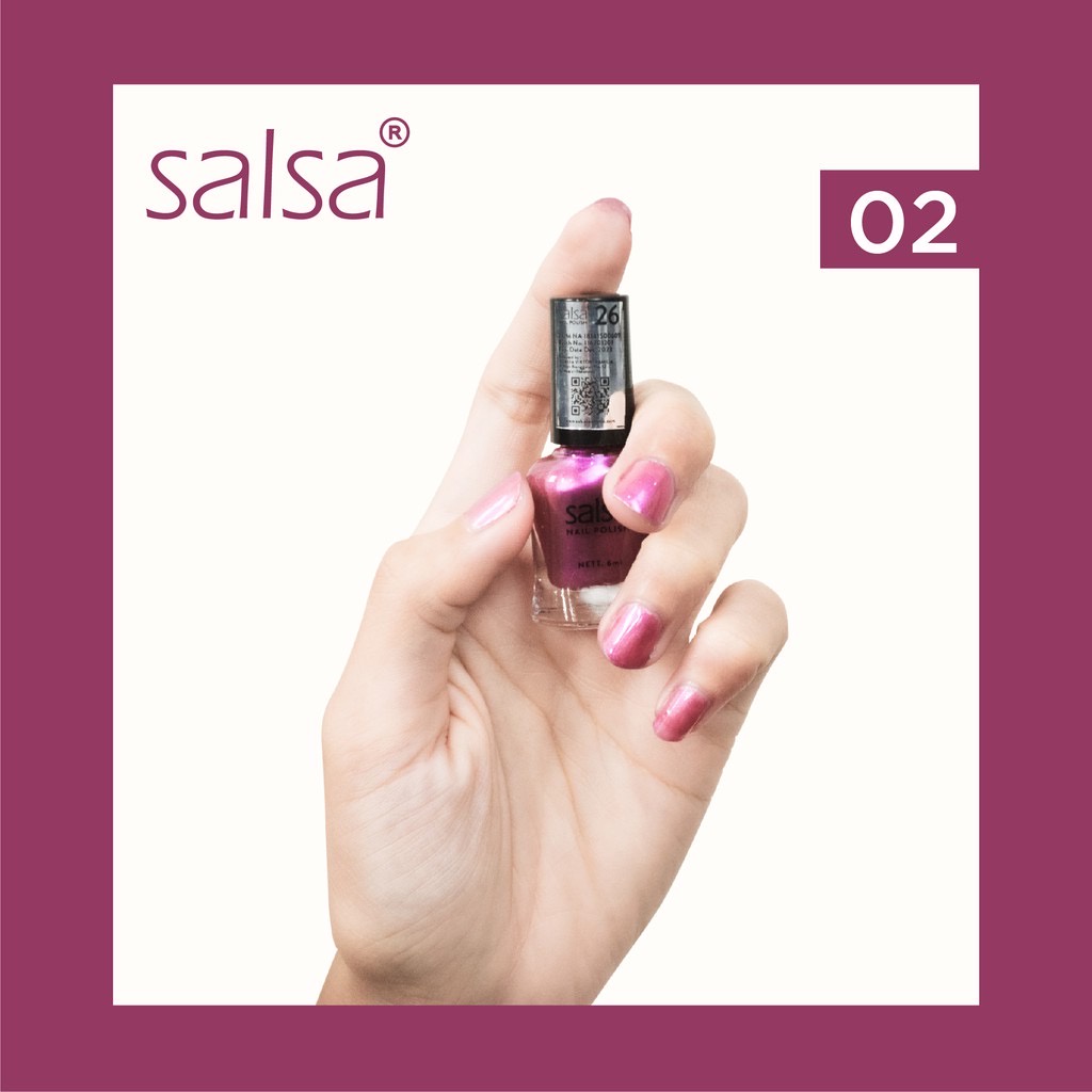 SALSA Nail Polish A Indonesia / Cat Kuku / Nude 1 2 Glam Glamour Set B / Peel Polish Kutek Halal Off Lupas Breathable Hijab Friendly / Color Pewarna Warna Matte Glossy Nude Bening / Satuan Ecer Full Set Paket / Cosmetic Beauty Tools Aksesoris / Varnish