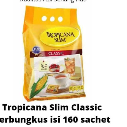 

❀ TROPICANA SLIM SWEETENER CLASSIC 160 SACHET GULA ❃