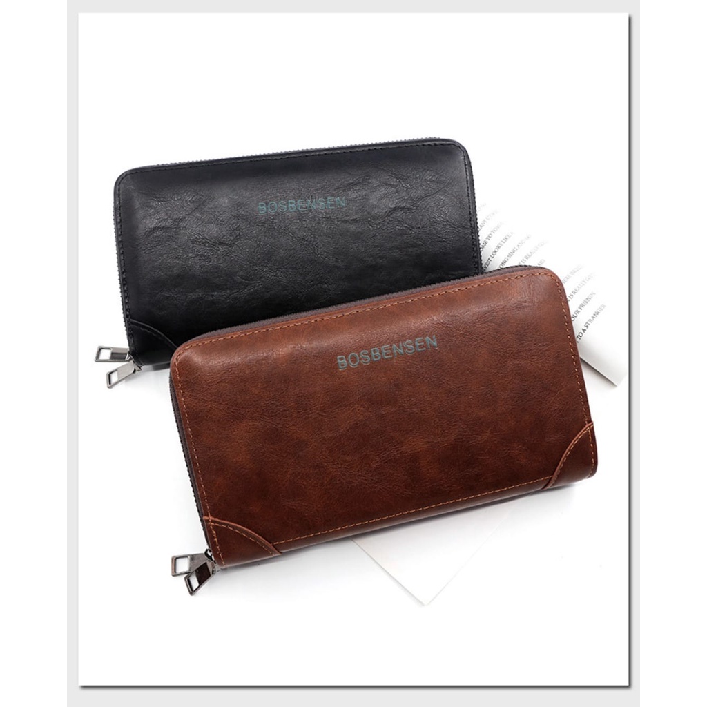 Dompet Panjang Pria Cluth Kulit PU / Handbag Leather Panjang Pria PU - SL-801