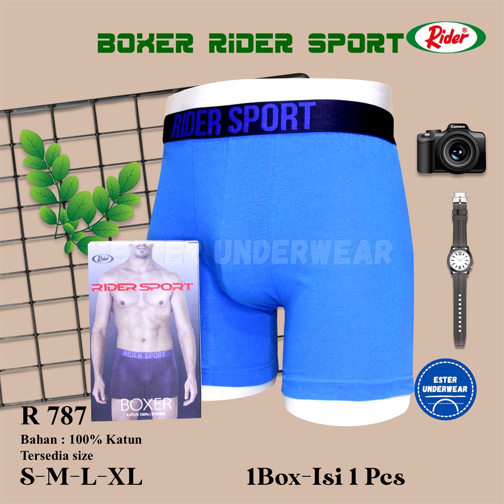 Celana Boxer Pria Rider R 787 Isi 1pcs