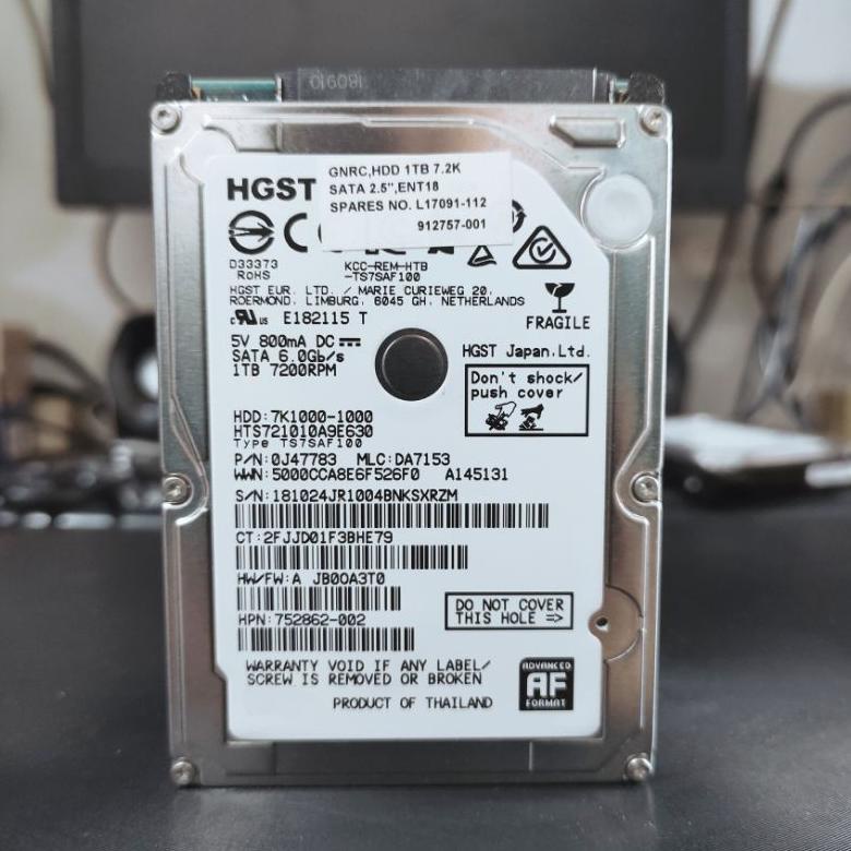 Hardisk Laptop 1TB 7200 RPM