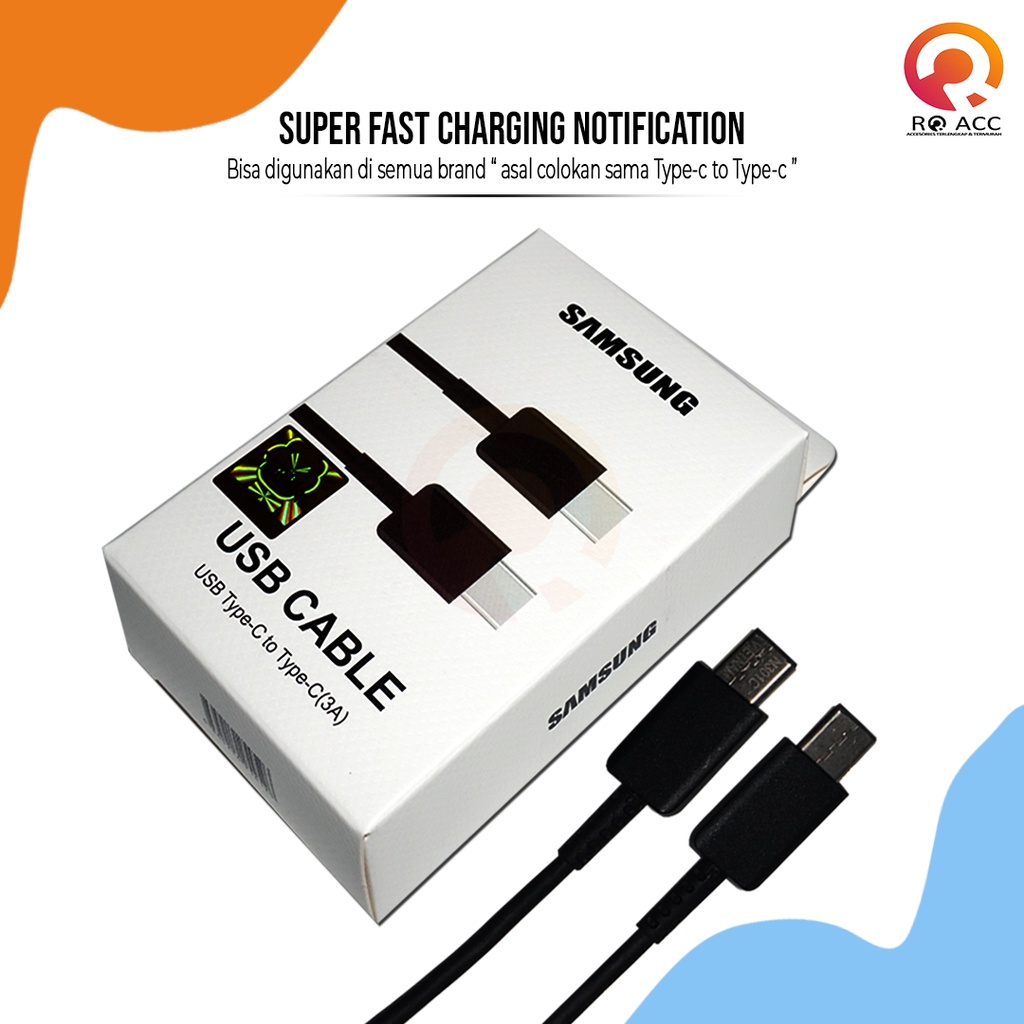 [RO ACC] KABEL DATA SAMSUNG N10 / A7 2018 SUPER FAST CHARGING ORIGINAL TYPE C