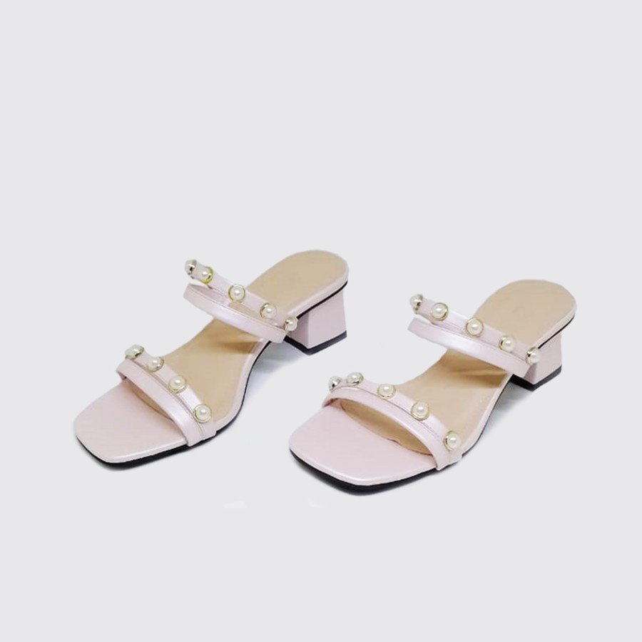 DESTRI X ZAGIB MUTIARA | Sandal Wanita Ukuran Besar 40-45 Heels Pesta Cewek Big Size