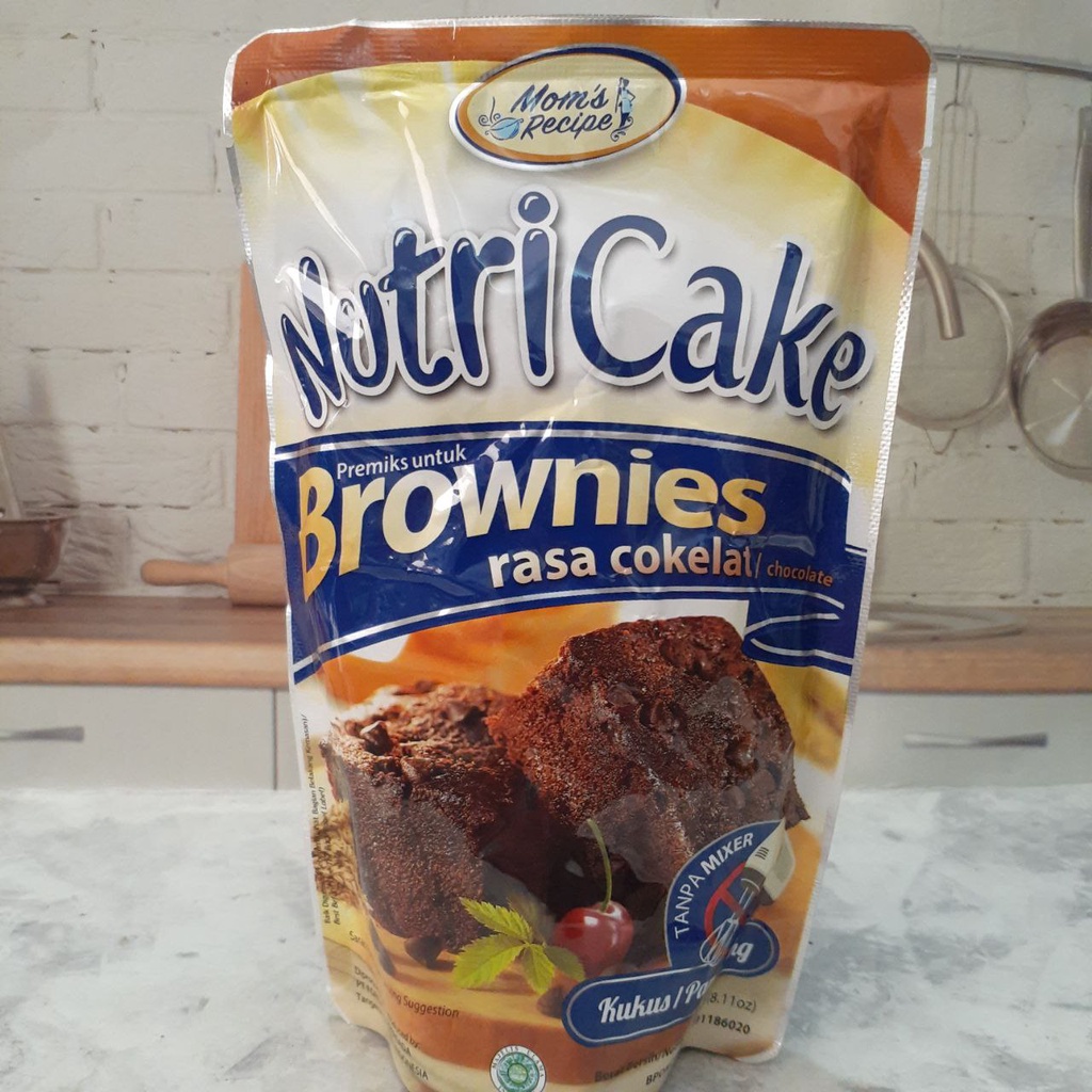 

Tepung Premiks Brownis NutriCake Brownies kemasan pouch 230g