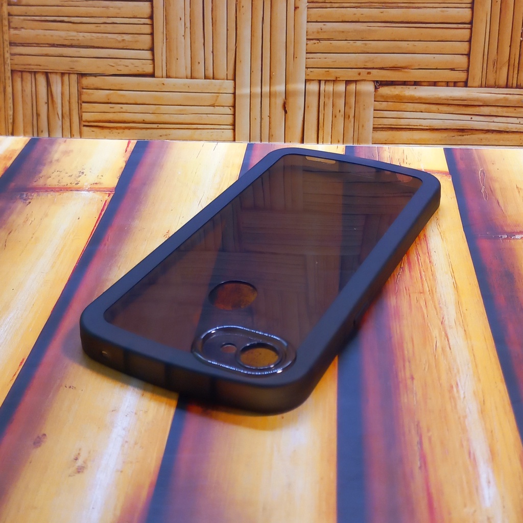 Case Oppo F7 CPH1819 Softcase Oval Black Transparan Oppo CPH 1819