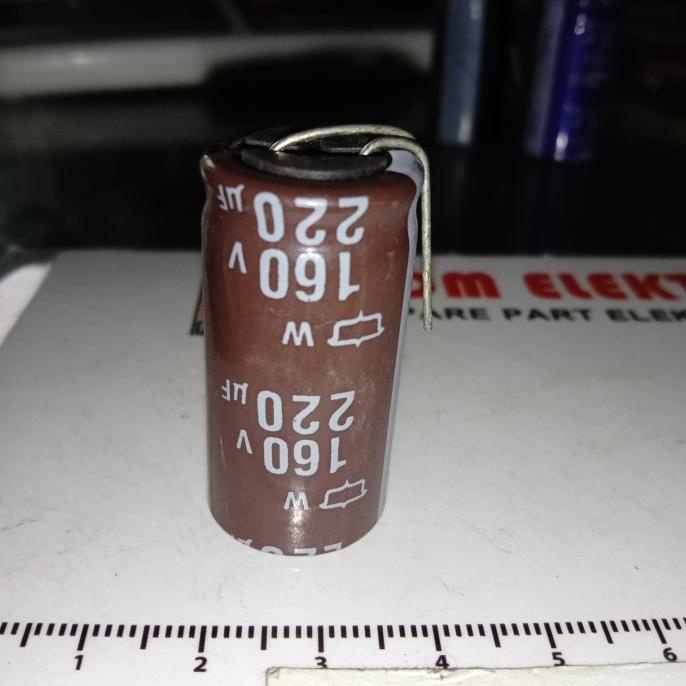 220uf 160v 220 uf 160 v 220.160v 220uf160v Elko Kapasitor Polar pcmelektrob9090 Berkualitas