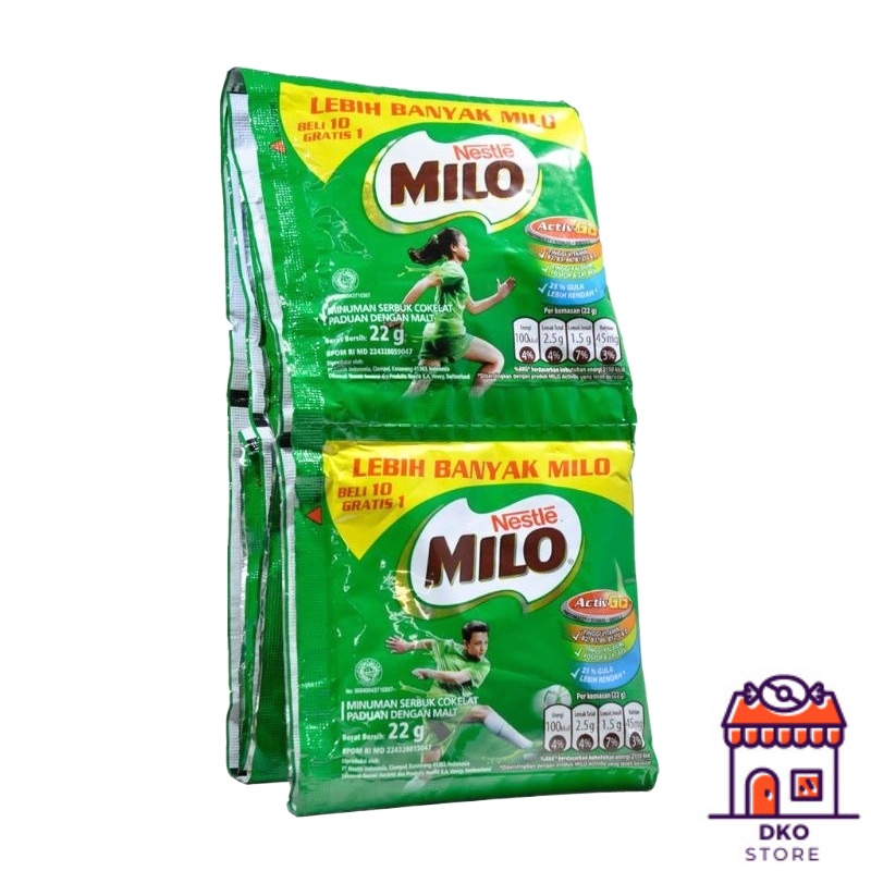 

NESTLE MILO ActiveGo Susu Bubuk - 1 Renceng isi 11 Pcs - Minuman Rasa Cokelat