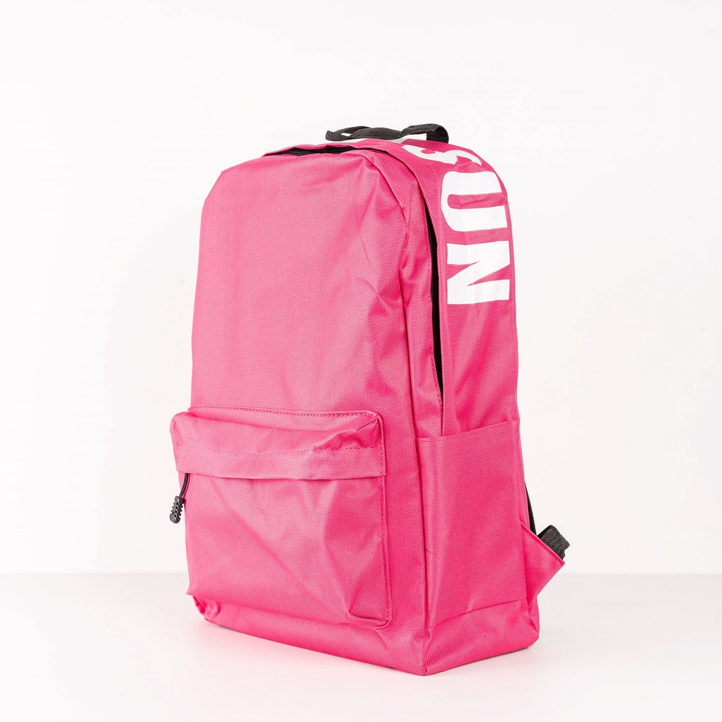 Tas Backpack Hello Sun Ransel Sekolah Olahraga Warna Pink Fushia