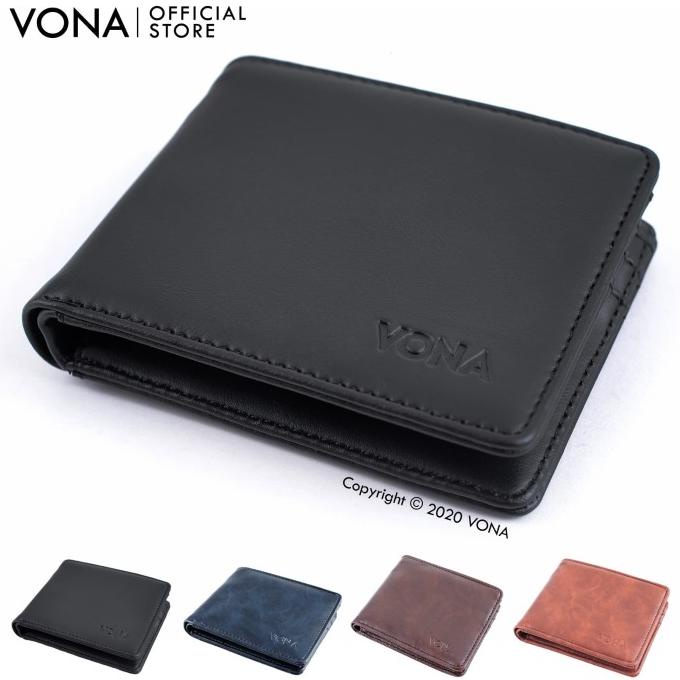 Vona Dompet Pria Kulit Pu / Dompet Kartu Keren - Jet